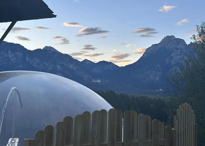Campo de lujo Bubble Tent Im Allgäu *